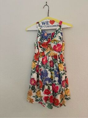 Show me your mumu Bow Mini Dress ~ Charm Peony White Taffeta